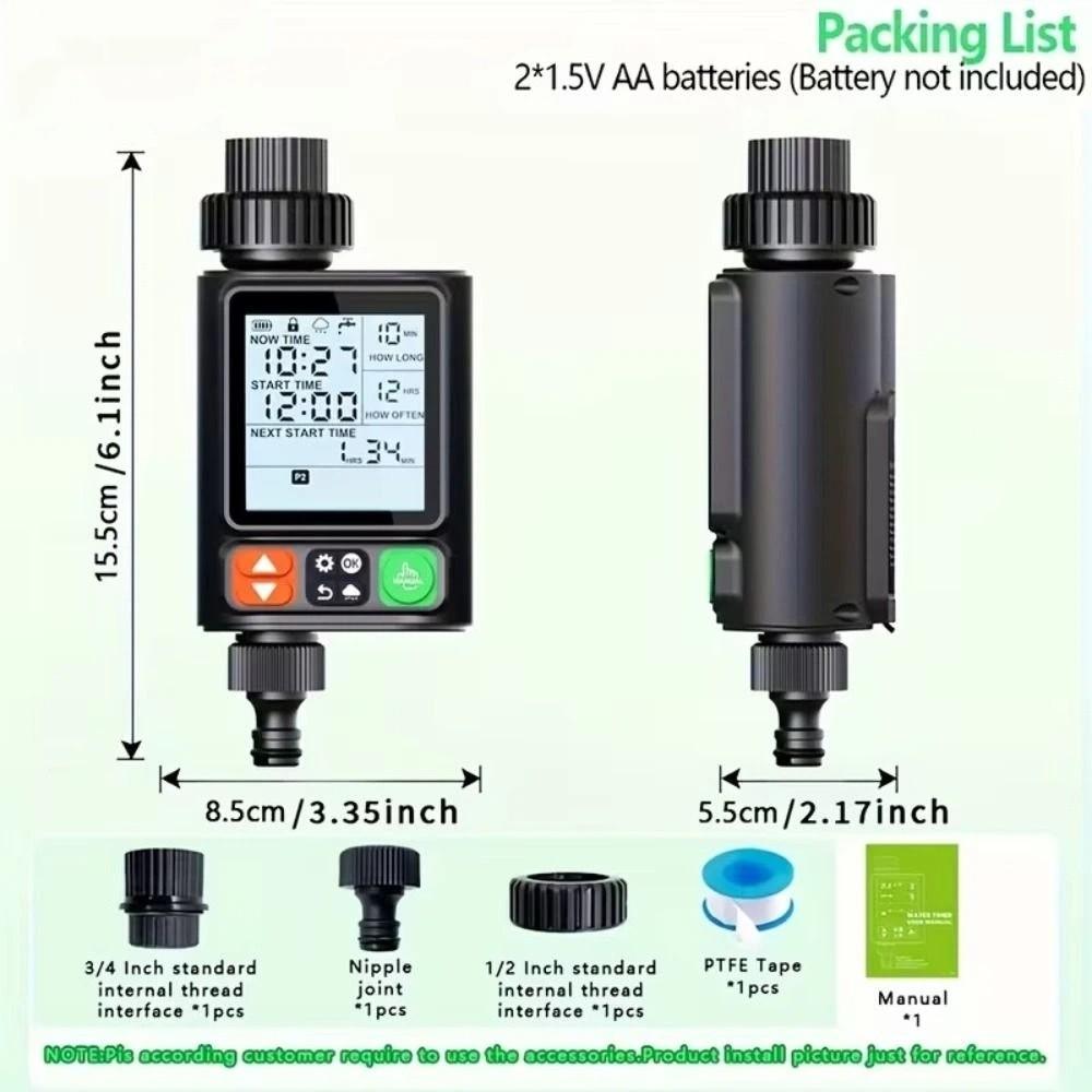 IPX5 Waterproof Water Consumption Test Meter EU/US Digital Water Meter  Tank Filling