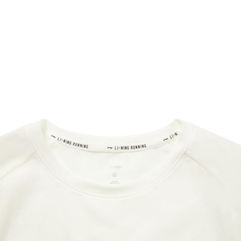 Li-Ning Breathable Cool Running Short Sleeve T-Shirt Women Tops Off-White ATSV314-6