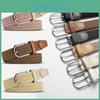 Versatile Unisex Woven Elastic Belt Fashionable Canvas Belt For Everyday Wear And Casual Use