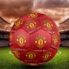 MUFC posterSoccer Ball Colorful All Ages Machine Stitched PVC Competition Ready Durable High-Bounce