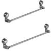 Easy Installation Adjustable Towel Holder Multi-Functional Rack Stainless Steel Accents Strong Suction Power Towel Holder
