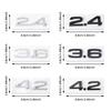 2.4 3.6 4.2 Car Logo Sticker Rear Bumper Trunk Sticker Center Cover For 6hb Sline A1 A2 TT A4 Q1 B5 Q3 Q4 B7 Q8 S2 RS S4 S5 S6 bh6