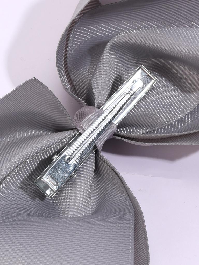 New Solid Bows Hair Clips For Girls Handmade Grosgrain Ribbon Bow Hairpins Children Barrettes Fashion Boutique Hair Accessories