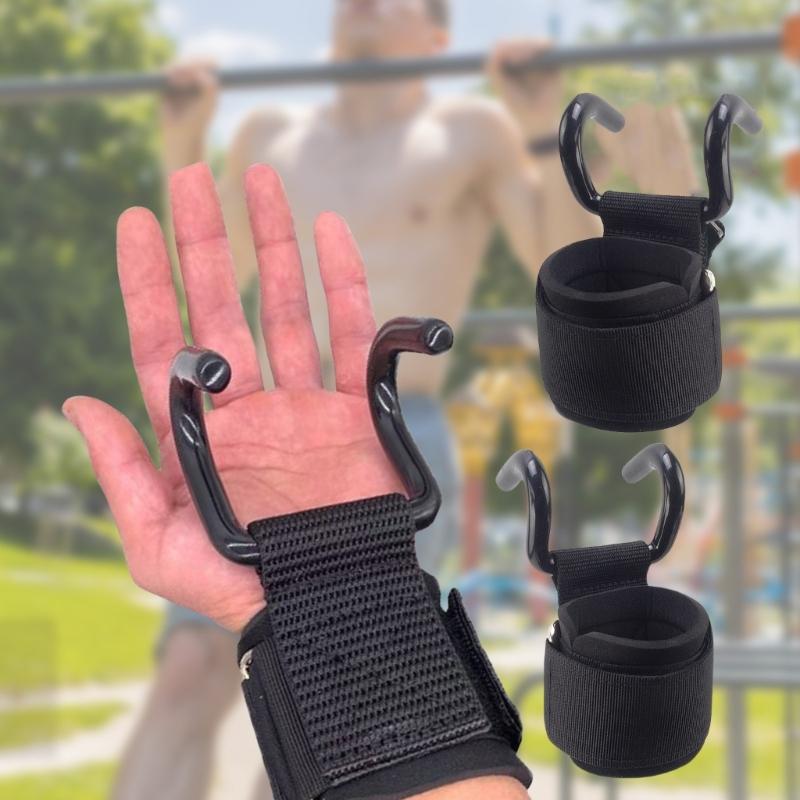 Pull Up Hook Strap Grip Wrist Strap Weight Lifting Hook Wrist Wrap Lifting Hook Power Hook Wrist Strap Nonslip Pull Hook