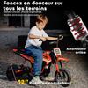 Electric Motorcycle for Children, 24 V, 250 W, Speed 6.4-16 km/h, Ages 8-12, Red