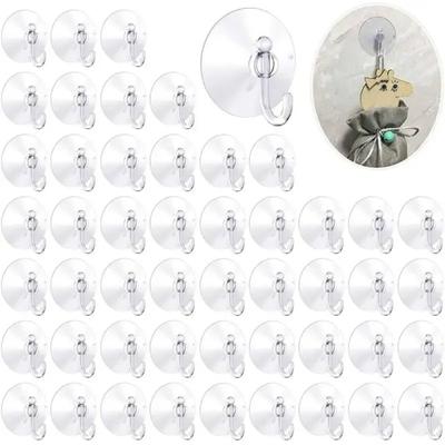 25/35/45/60mm Mushroom Head Sucker PVC Fish Tank Transparent Glass Sucker Suction Cup Hooks Strong Sucker Hook Towel Hanger