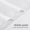 Aisbo King Size Pillow Cases Set of 2 - White King Pillowcase 2 Pack with Envelope Closure, Soft Brushed Microfiber Bed Pillow Case Cover, 20x36