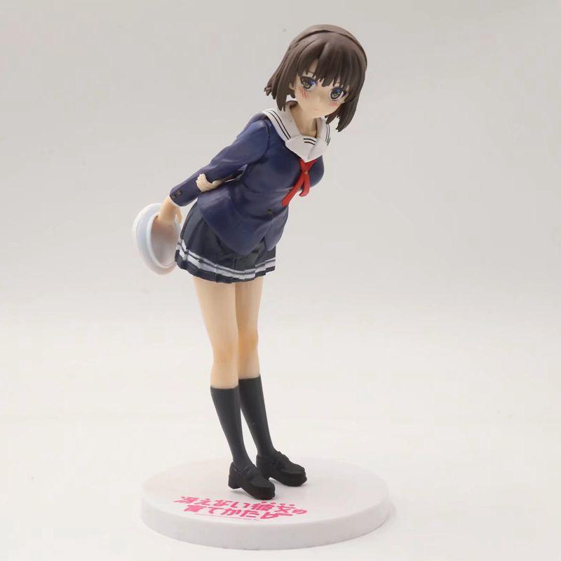 20CM Anime Saenai Heroine no Sodatekata Kato Megumi Figure School Uniform Dress Up Model Toy Gift Collection Action Figure