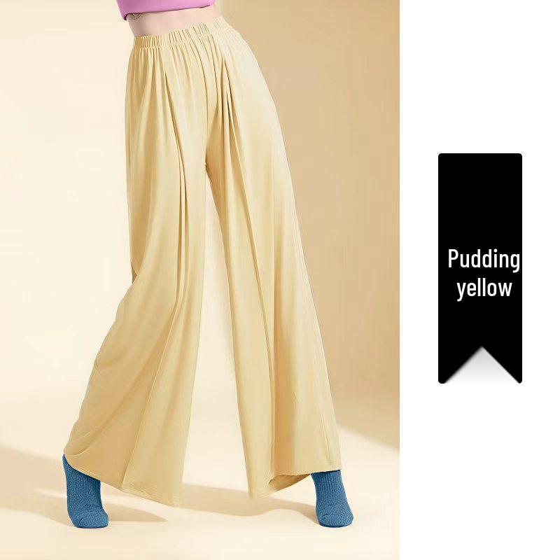 Dámské široké taneční kalhoty pro všechna roční období - Klasické a moderní styly, Tvarující postavu, Ideální pro trénink