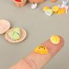 1/12 Dollhouse Mini Bread Hamburger Juice Set Simulation Kitchen Breakfast Food For Dolls House Decor Kids Pretend Play Toys
