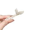Silk Gauze Butterfly Headdress with Pearl Tassel: Women's Fashion Updo Hair Clip