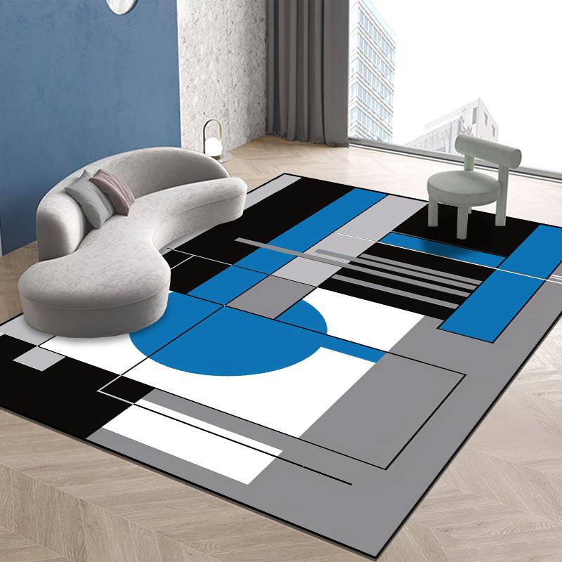 Moderne Teppiche für Wohnzimmer Geometrisches Dekor Mehrfarbiger Teppich Zuhause Sofa Bereichsteppiche Schlafzimmerdekoration Weiche Matte