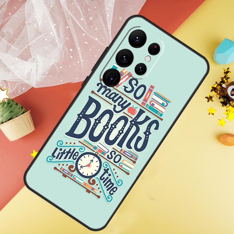 Read Books illustration Phone Case For Samsung Galaxy S26 S25 Ultra S23 S21 S20 S22 S24 FE S10 Plus Cover Coque