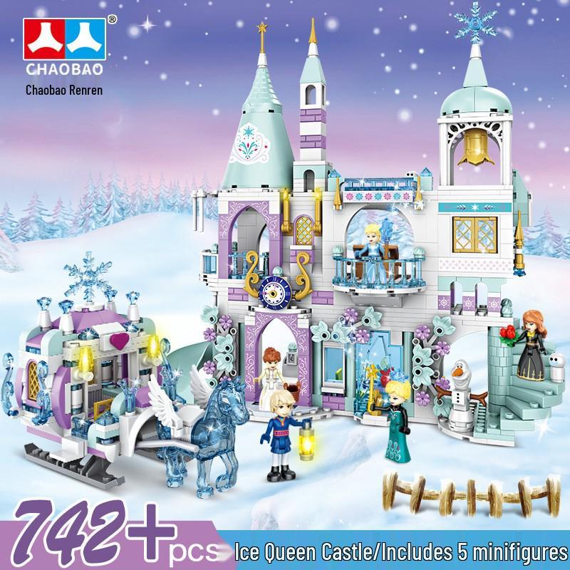 ChaoBao Ice & Snow Castle Sleigh Carriage Building Blocks - Compatible with LEGO, Ideal Gift for Girls
