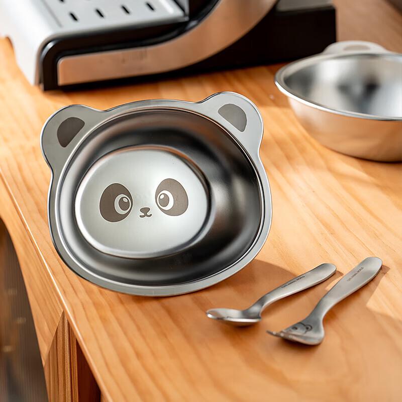 Panda 316 Nerezová ocelová sada dětských jídelních misek