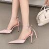 Fashion Ladies Shoes 2025 Hot Sale Buckle Strap Women's High Heels Fashion Best Seller Office and Career New Elegant Closed Toe Sandals