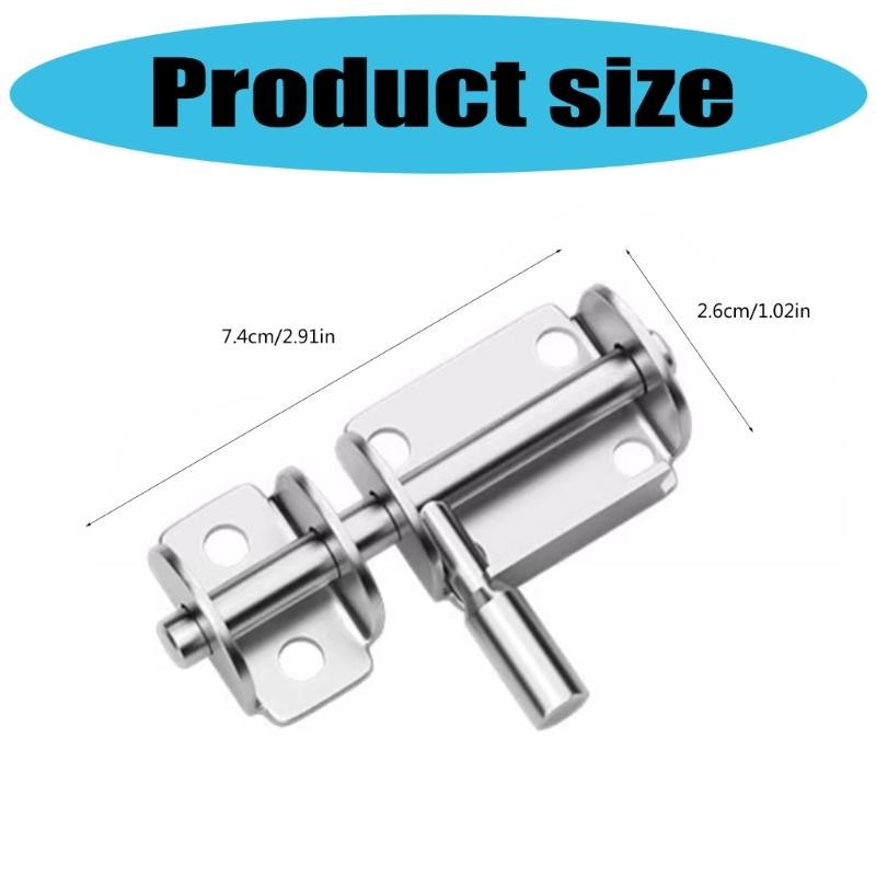 Corrosion Resistant 304 Stainless Steel Mount Bolt Door Latches Weatherproof For Gate Cabinets Window