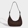 2025 New European and American Retro Tote Bag Niche Design Matte Feel Single Shoulder Crossbody Bag Underarm Crescent Bag