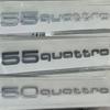 S1 Car ABS Rear Trunk Sticker For S1 35 55 50 Quattro Logo A7 A8 Q3 A1 A3 A5 A6 Q4 Q5 S7 A4L Tail Emblem Badge Decals AZ1s18