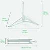 Triangular Iron Folding Sun Umbrellas Stand Support Base Garden Umbrellas Stand for Beach Garden Camping Fishing