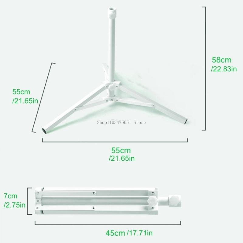 Triangular Iron Folding Sun Umbrellas Stand Support Base Garden Umbrellas Stand for Beach Garden Camping Fishing