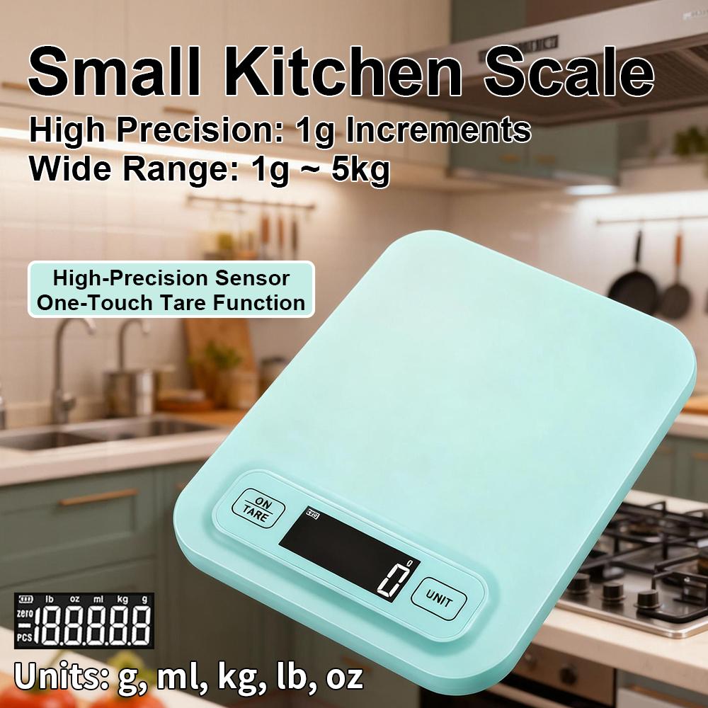 5kg/1g 10kg/1g Digital Electronic Kitchen Scale LCD Display Jewelry Fruit Food Measuring Tool Weighing Baking Scales Mini Scale