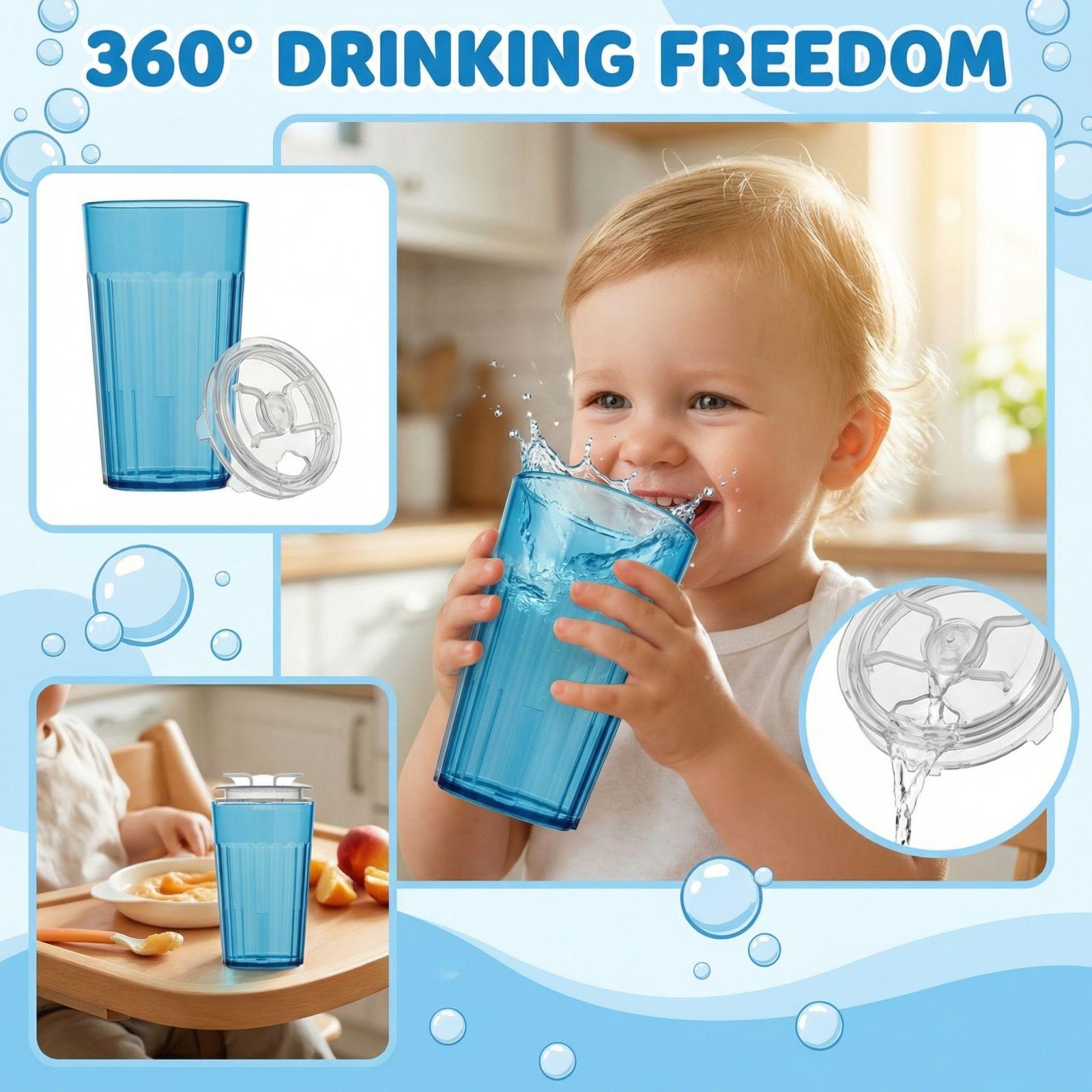 

Smart Cup Bundle (Blue 1-Pack) Weaning Training For Toddlers, Slow-Spill Open-Cup Design, 360 Rim -Control,-Free, E-Guide One Size белый