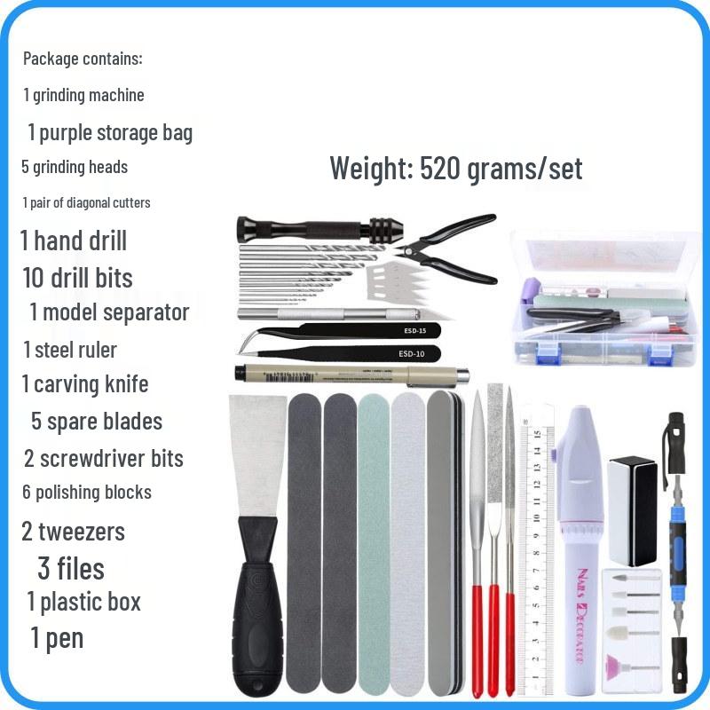 42-Piece Gundam Model Building Tool Kit & DIY Accessories