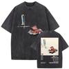 Washed Vintage Rapper Don Toliver Hardstone Psycho Album Print T Shirts Unisex Women Fashion Hip Hop Oversized Tshirts Streetwear