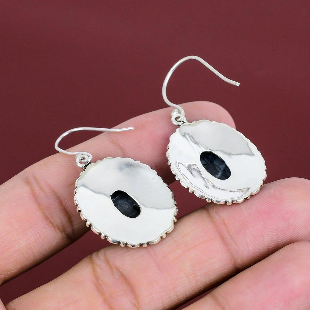 Picasso Jasper Earrings 925 Sterling Silver Earring Handmade Gemstone Earring Vintage Jewelry Gifts For Mother Dangle Earring Silver Jewelry