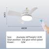 Inteligentní lustrový ventilátor pro osvětlení ložnice a obývacího pokoje stmívač a ovládání rychlosti LED stropní ventilátor na dálkové ovládání