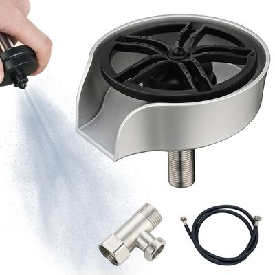 Sciacquatrice automatica per vetro per lavello da cucina Sciacquatrice per vetro con beccuccio rotante a 360 gradi ad alta pressione