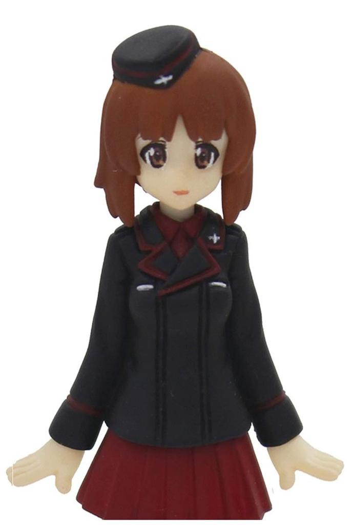 PLATZ Girls Panzer Miho Nishizumi Scale PVC Figure with Eye Decals Attached & (Kuromorimine ver.) 1/35 Pre-painted (GPFC-11)