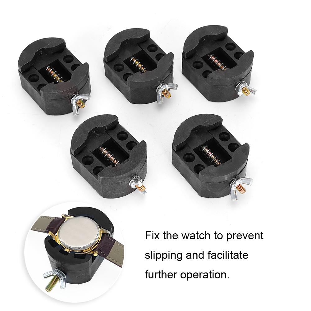 5er Set Armbanduhr Öffner Uhrenöffner Halter Reparatur Uhrmacherwerkzeug