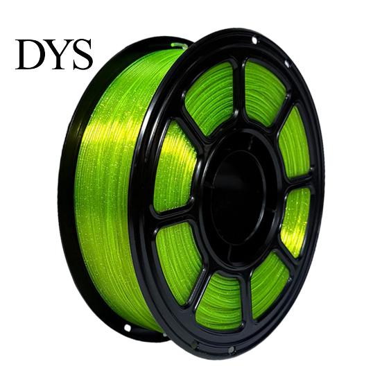 Strong Toughness PETG Filament Glitter 3D Printer 1.75mm, Dimensional Accuracy +/-0.02mm, 1KG Spool, Moisture-Proof Sealed High Transmittance