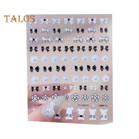 Rosen-Nagelaufkleber, PVC, dekorativ, mehrere Stile, hübsche geprägte Rosen-Blumen-Nageldekoration, Aufkleber, Nagelzubehör