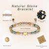 Trendy Natural Stone Bracelet Adjustable Wristchain Fashionable Wristband Accessory for Everyday Wear and Event