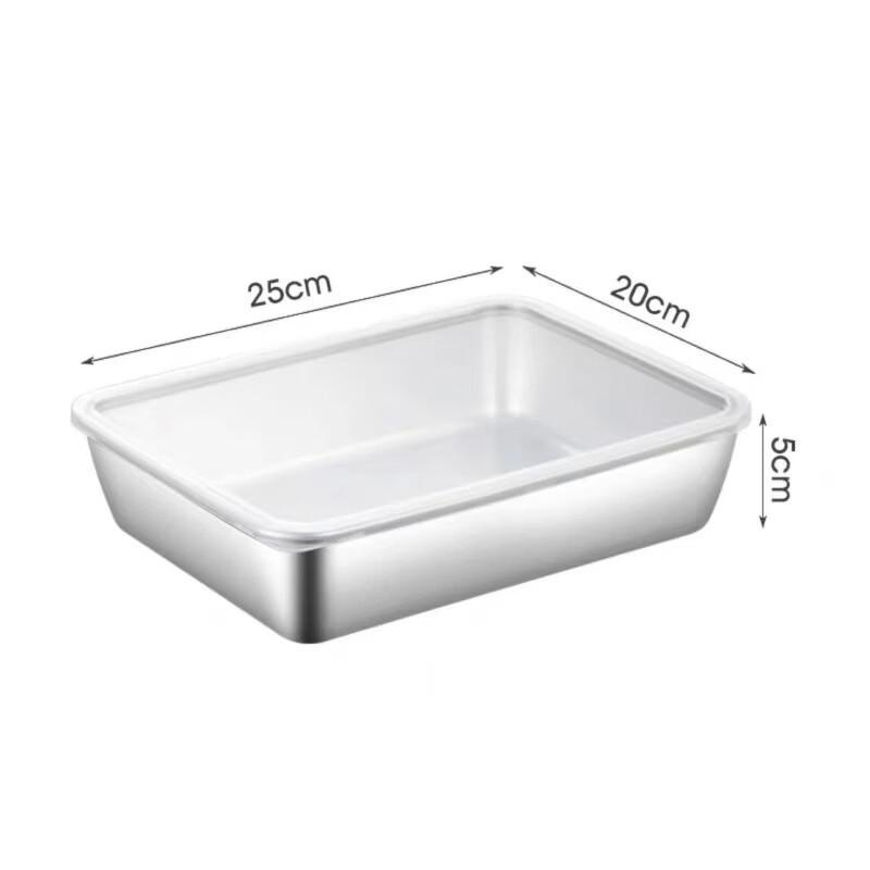 Diruien Stainless Steel Stackable Food Storage and Baking Pans
