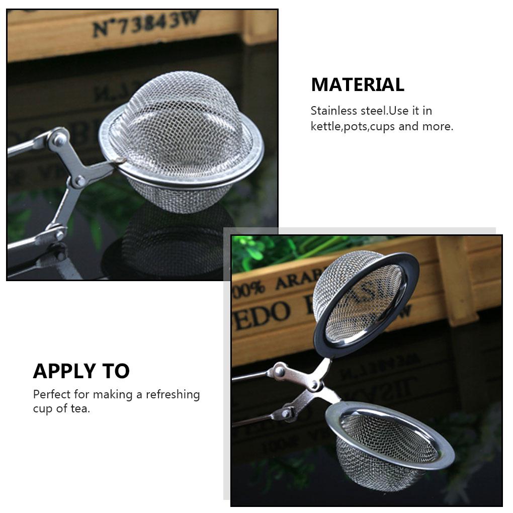 Stainless Steel Tea Infuser Refillable Loose Leaf Strainer Tealeaf Filter Beverage Spice Bag Kitchen Cafe Accessories