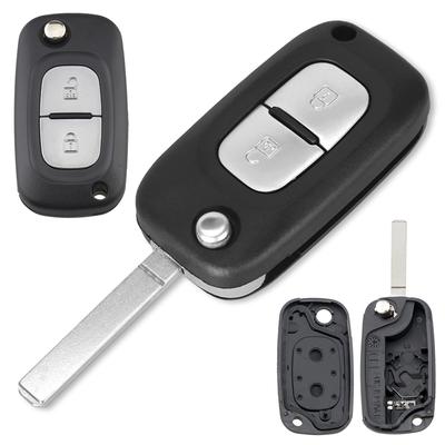 2/3 Buttons Car Key Fob Case Shell Flip Folding Cover Fit for Renault Fluence Clio Megane Kangoo Modus