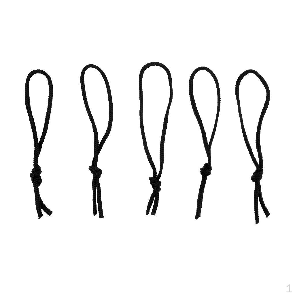 Leash Cord Bundle for Surfboard And Longboard - Set of 5 чёрный