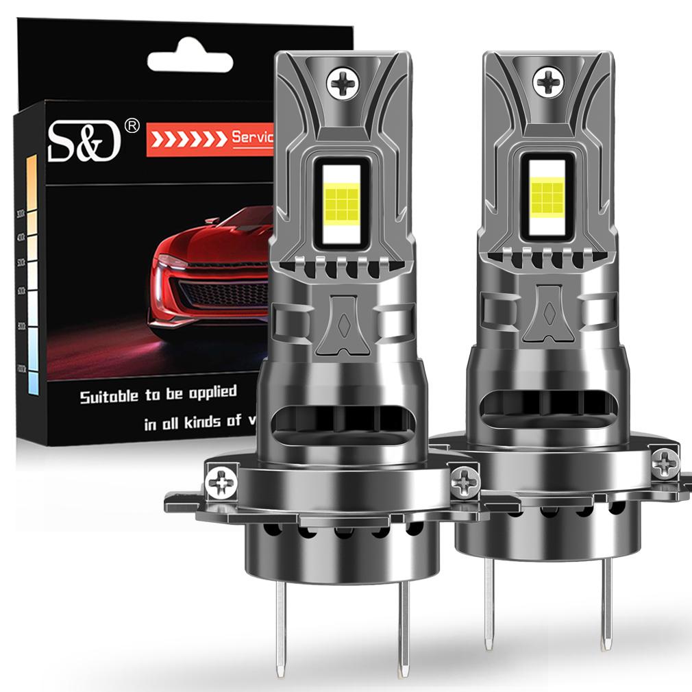 2 Stück 30000LM H7 LED-Scheinwerferlampen Mini Turbo H11 LED H8 H1 9005 HB3 9006 HB4 Auto-Nebelscheinwerfer Scheinwerfer Auto Plug&Play Lampe 6500K Weiß