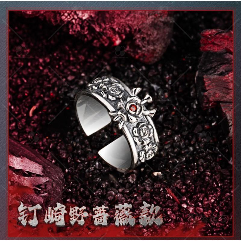 Adjustable Open Ring Men Women Copper Flower Leaf Geometric Design Vintage Rose Floral Jewelry Electroplated Finish