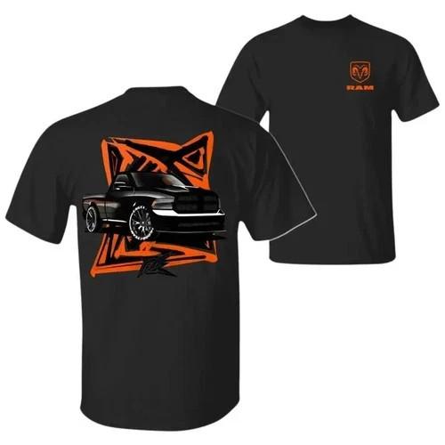 RAM Street Truck Graphic T-Shirt, Bold Pickup Truck Art Tee 2XL