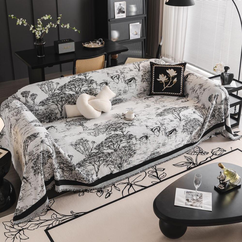 Home Chenille Ethnic Style Sofa Mat Throw Blankets  All-season Camping Picnic Blanket Cover Sofa Cover