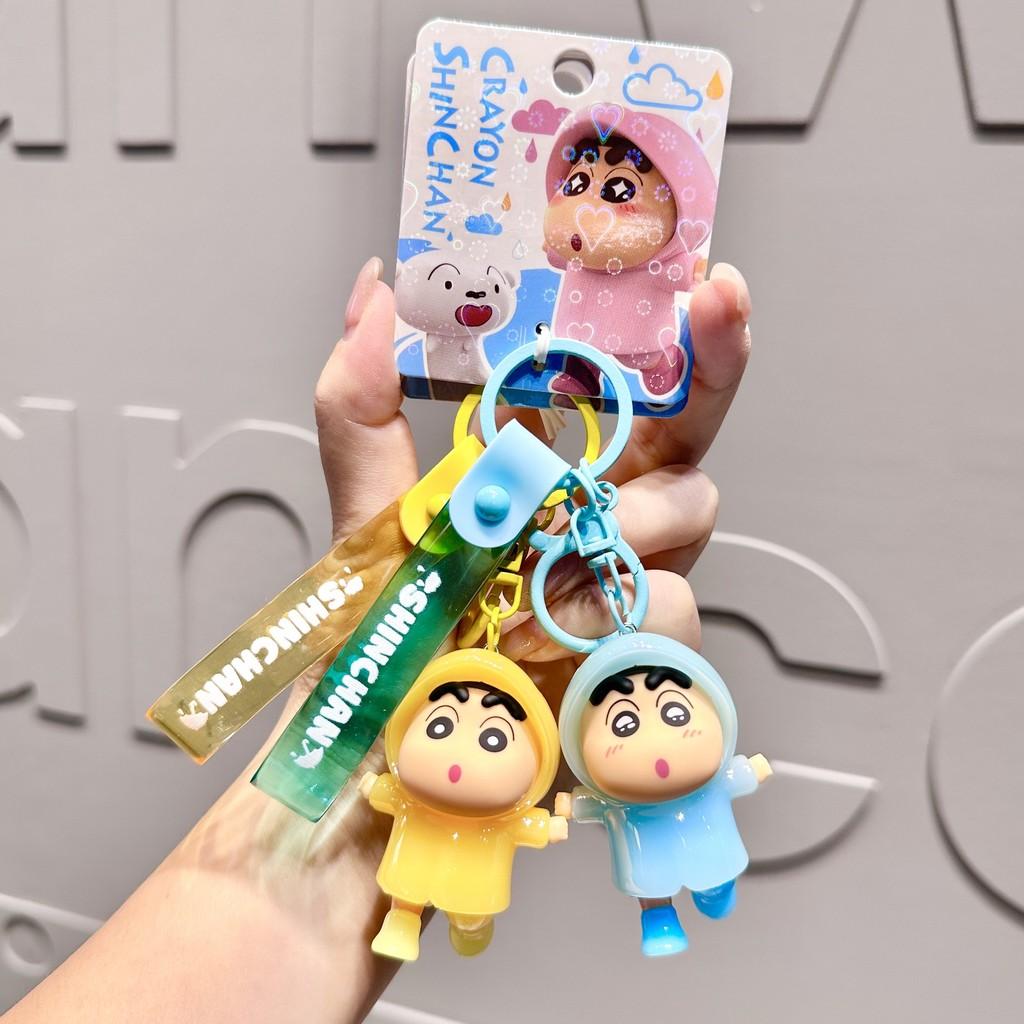 Crayon Colorful Shinchan Raincoat Keychain Accessories For Couples And Gifts Friends