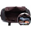 Top Quality Casual Travel Duffel PU Leather Men Large Capacity Travel Messenger Bag Tote Black Bag