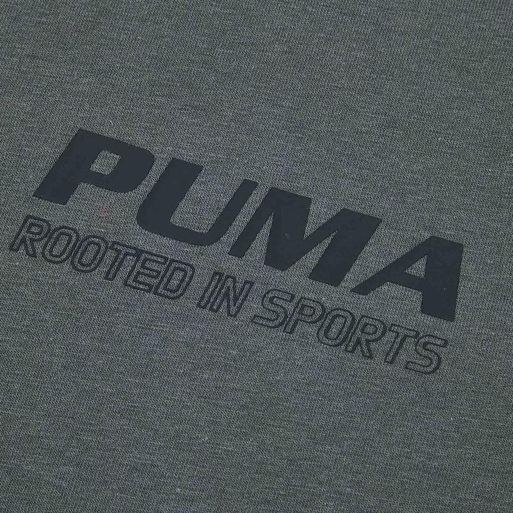 Puma Graphic Retro Crew Neck Short Sleeve T-Shirt Unisex tops Mist-Gray 696371-79