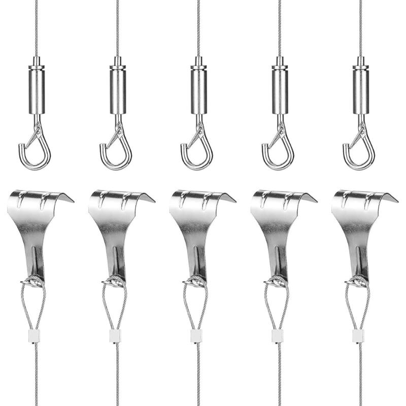 

Picture Hanging Hooks Hanging Wire Hanger Frame Kits Suspension Wire Hook Adjustable Hook And Rail Moulding Hook