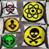 B-Biochemical C-Crisis Symbol Pillow Case For Sofa Decor Car Office Room Printing Cushion Cover Decorations and Protector